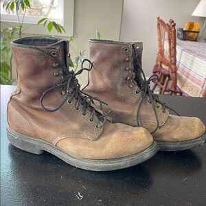 Men's Red Wing Brown Leather Work Boots